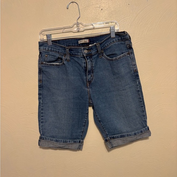 Levi's 515 Blue Denim Shorts - Picture 1 of 10
